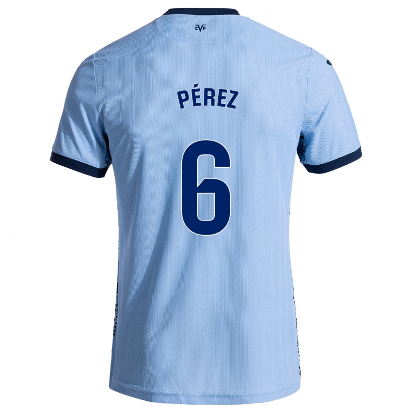 Criança Camisola Hugo Pérez #6 Celeiro Azul Alternativa 2024/25 Camisa