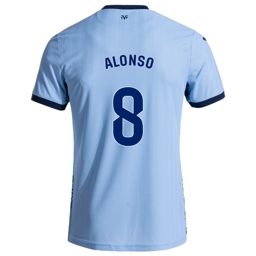 Criança Camisola Rodri Alonso #8 Celeiro Azul Alternativa 2024/25 Camisa