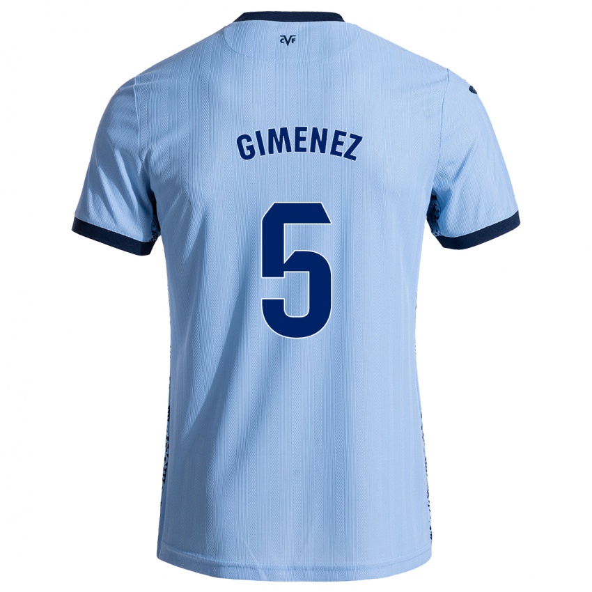 Criança Camisola Yenifer Giménez #5 Celeiro Azul Alternativa 2024/25 Camisa