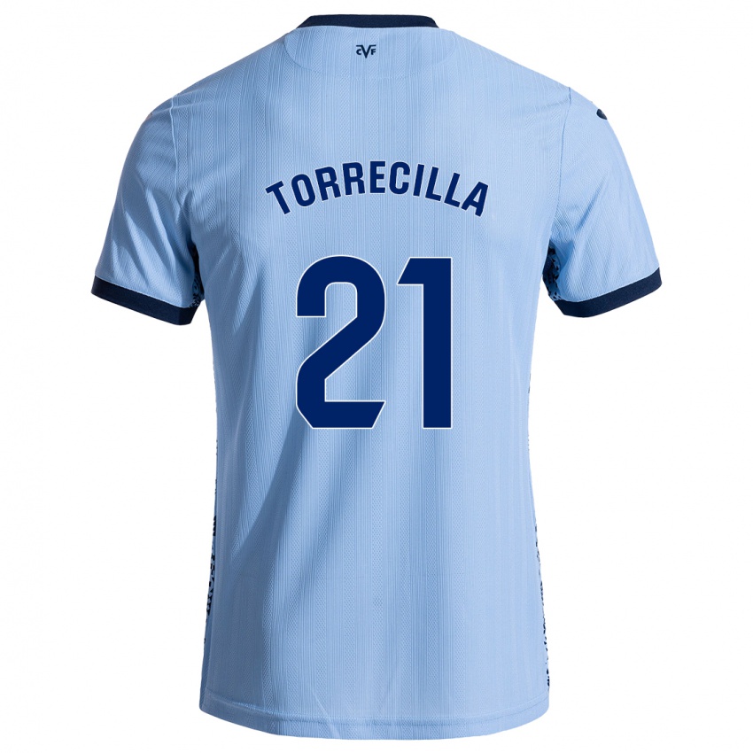 Criança Camisola Virginia Torrecilla #21 Celeiro Azul Alternativa 2024/25 Camisa