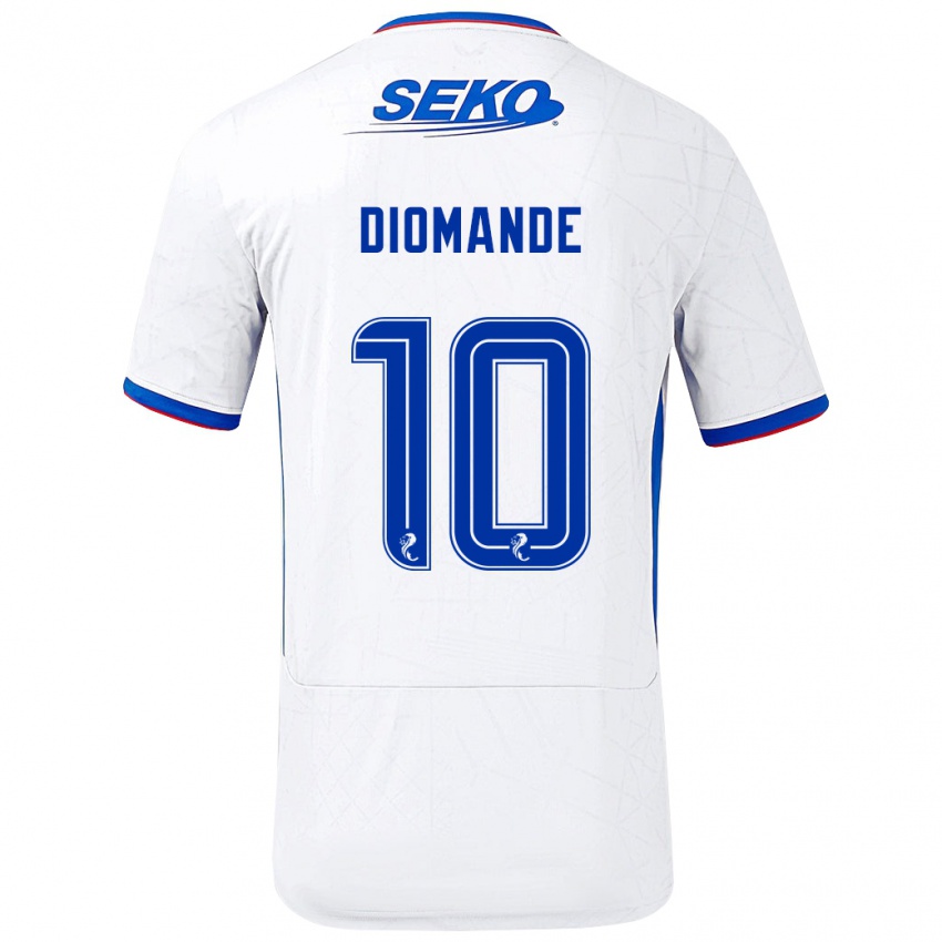 Criança Camisola Mohamed Diomandé #10 Azul Branco Alternativa 2024/25 Camisa