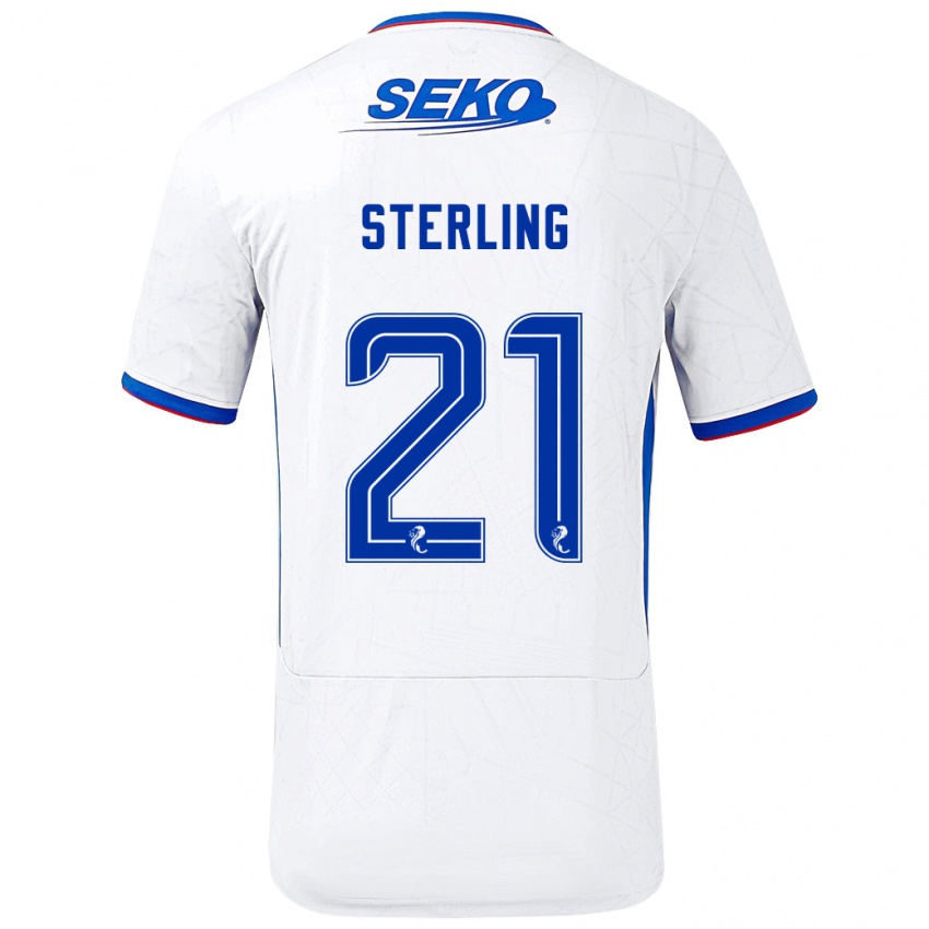 Criança Camisola Dujon Sterling #21 Azul Branco Alternativa 2024/25 Camisa