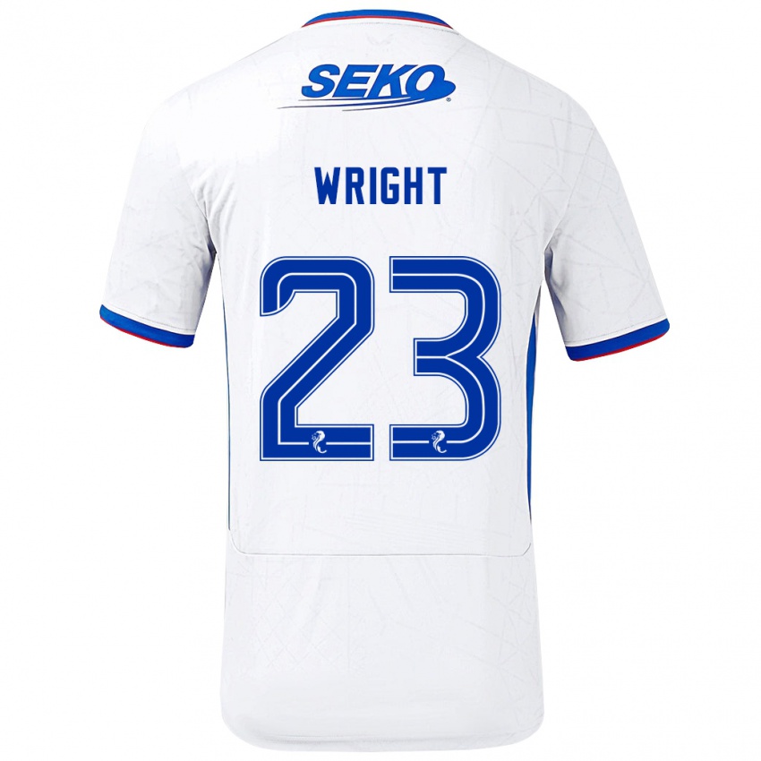 Criança Camisola Scott Wright #23 Azul Branco Alternativa 2024/25 Camisa