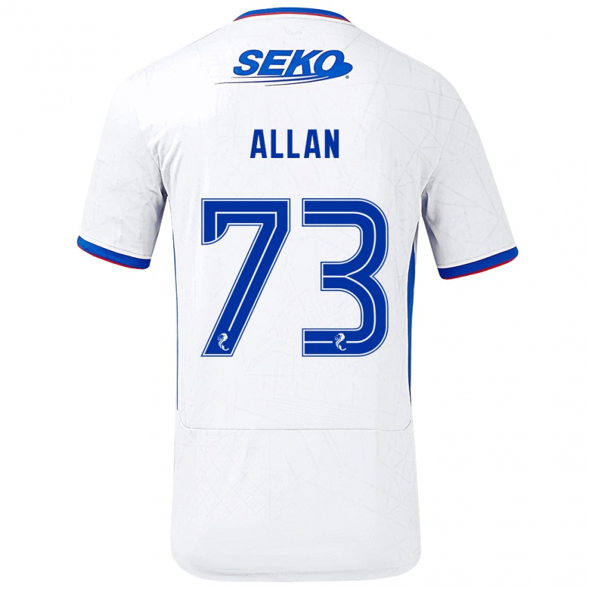 Criança Camisola Connor Allan #73 Azul Branco Alternativa 2024/25 Camisa