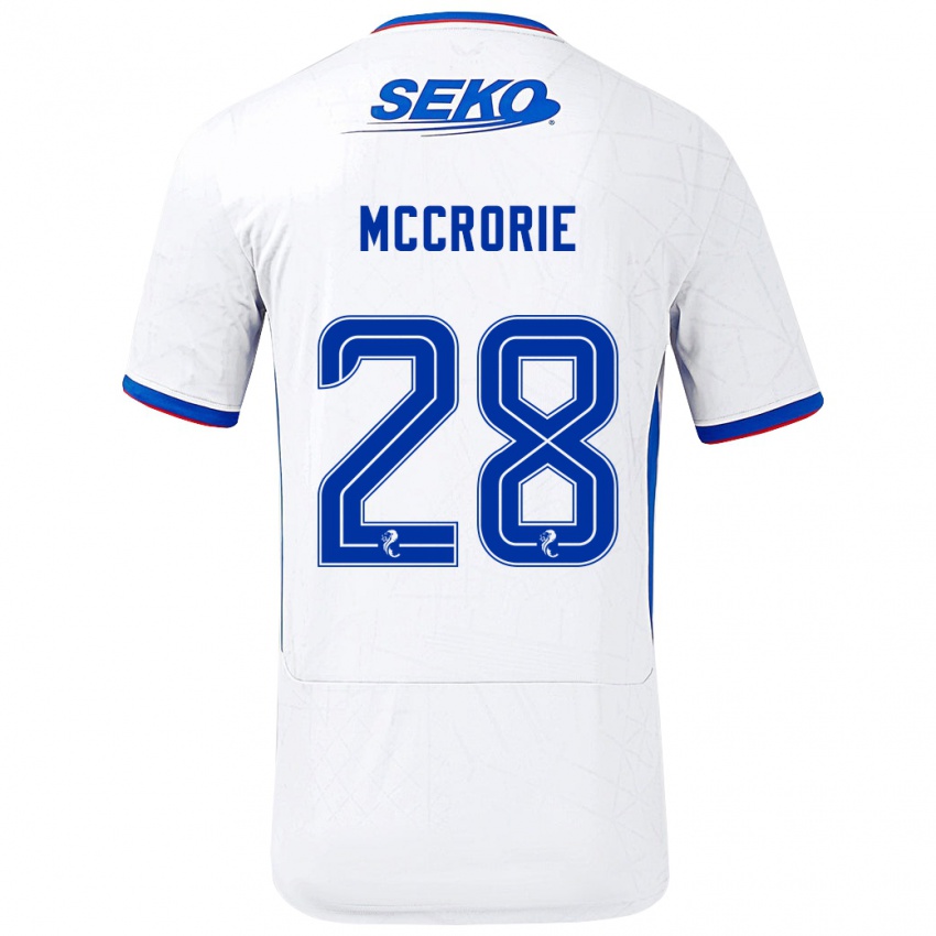 Criança Camisola Robby Mccrorie #28 Azul Branco Alternativa 2024/25 Camisa