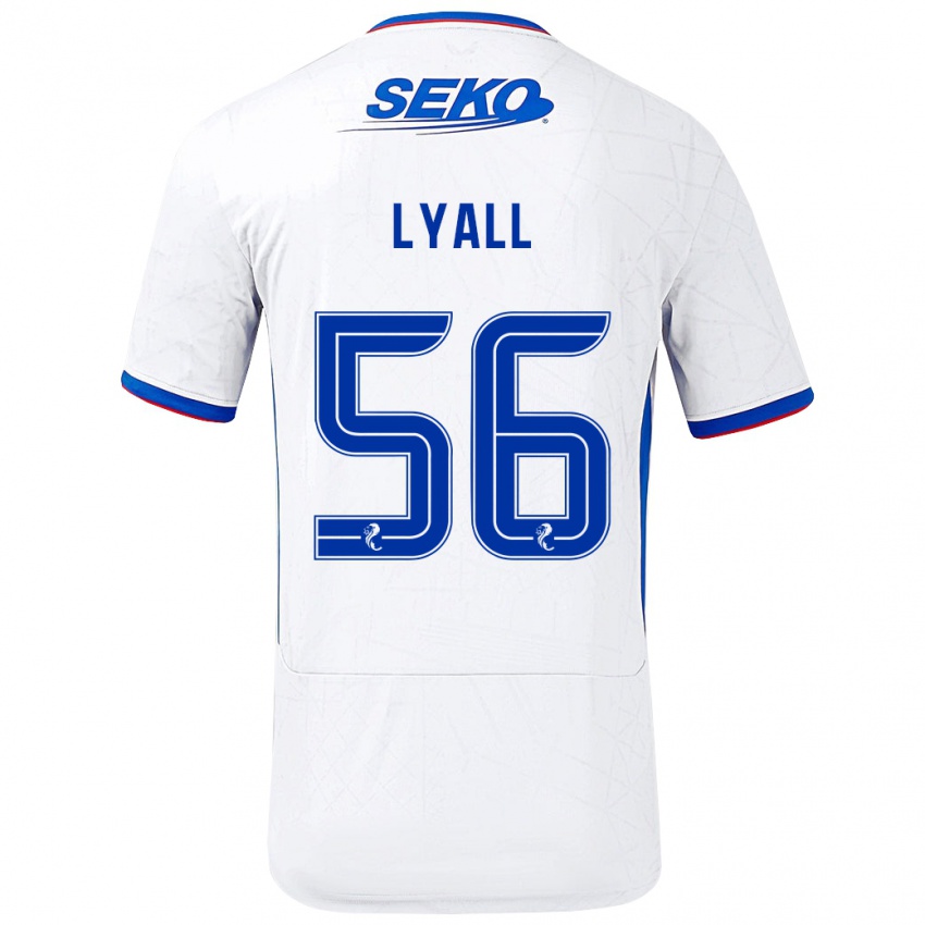 Criança Camisola Arron Lyall #56 Azul Branco Alternativa 2024/25 Camisa