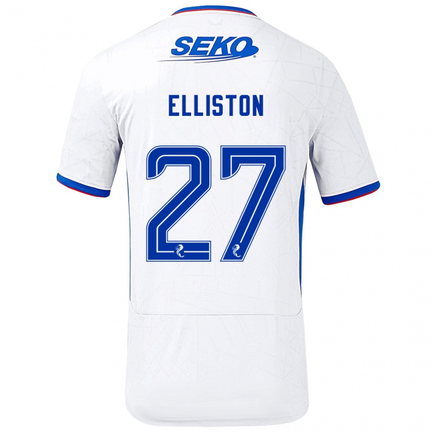 Criança Camisola Maddie Elliston #27 Azul Branco Alternativa 2024/25 Camisa