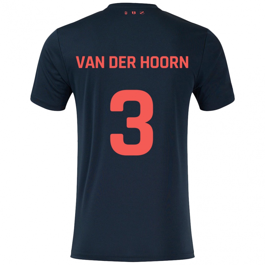 Criança Camisola Mike Van Der Hoorn #3 Vermelho Preto Alternativa 2024/25 Camisa