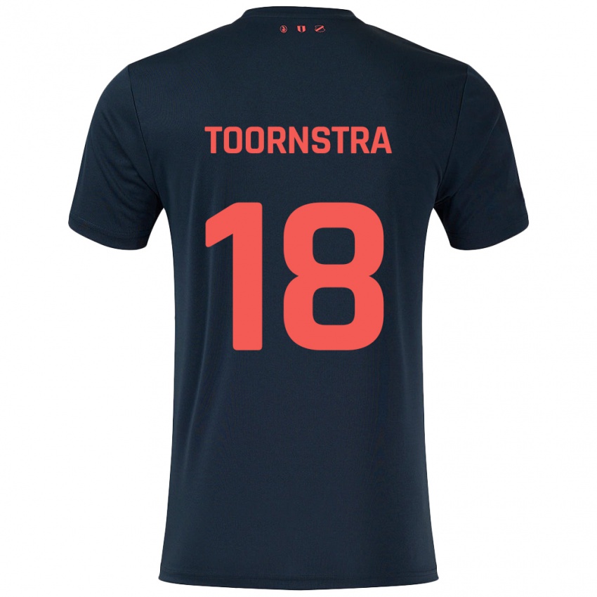 Criança Camisola Jens Toornstra #18 Vermelho Preto Alternativa 2024/25 Camisa