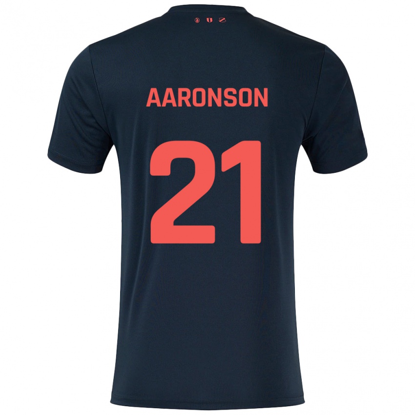 Criança Camisola Paxten Aaronson #21 Vermelho Preto Alternativa 2024/25 Camisa