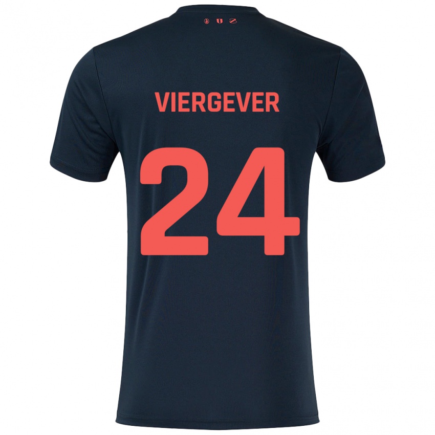 Criança Camisola Nick Viergever #24 Vermelho Preto Alternativa 2024/25 Camisa