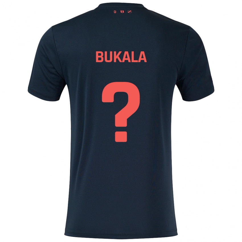 Criança Camisola Nordin Bukala #0 Vermelho Preto Alternativa 2024/25 Camisa