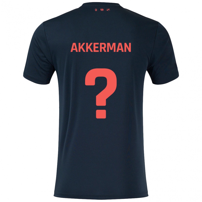 Criança Camisola Mees Akkerman #0 Vermelho Preto Alternativa 2024/25 Camisa