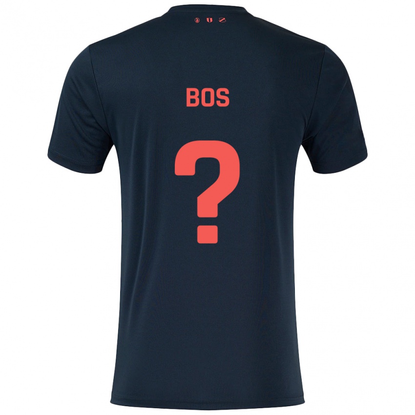 Criança Camisola Torben Bos #0 Vermelho Preto Alternativa 2024/25 Camisa