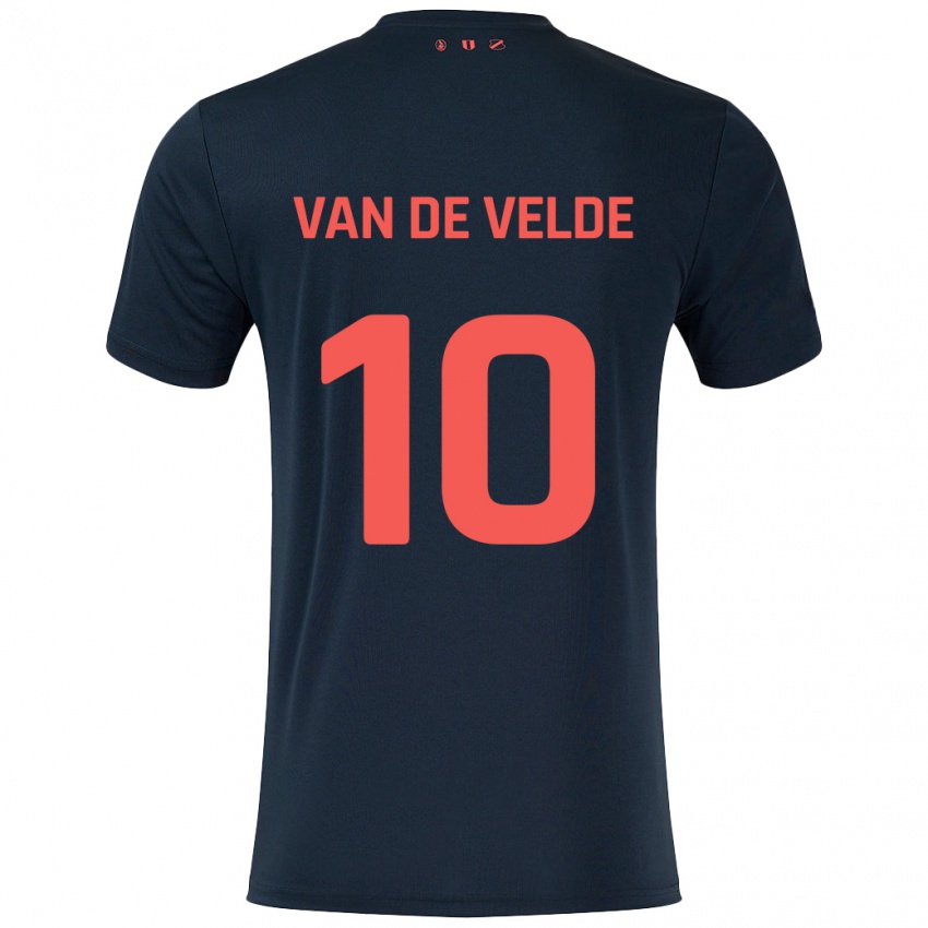 Criança Camisola Senne Van De Velde #10 Vermelho Preto Alternativa 2024/25 Camisa