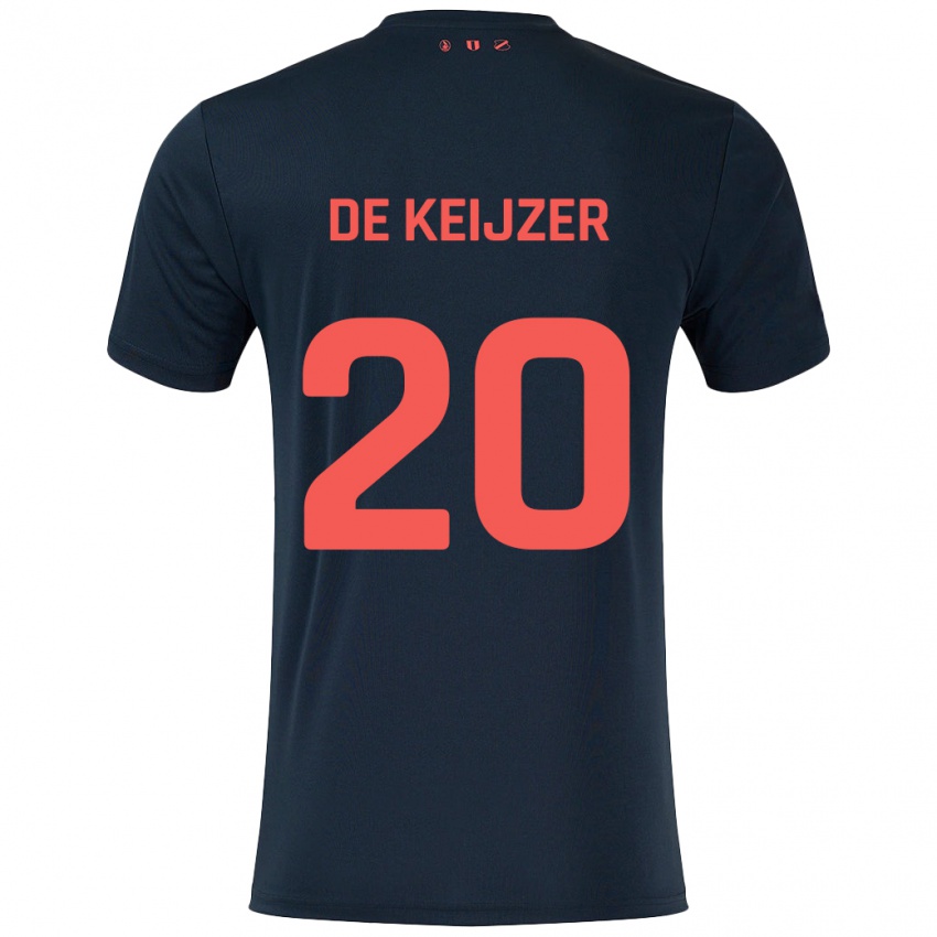 Criança Camisola Lotje De Keijzer #20 Vermelho Preto Alternativa 2024/25 Camisa