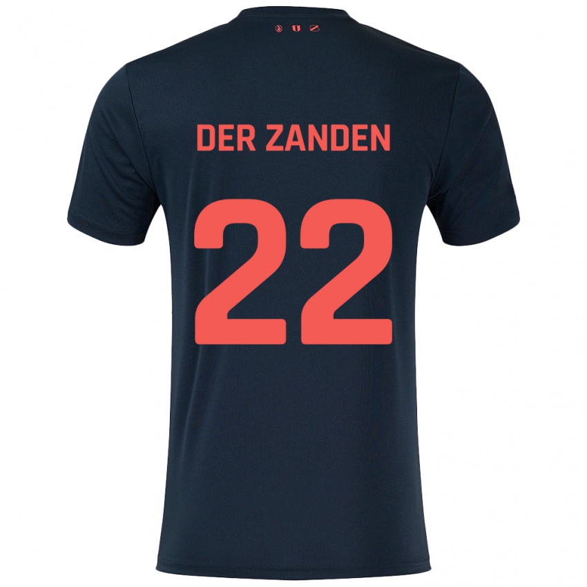 Criança Camisola Iise Van Der Zanden #22 Vermelho Preto Alternativa 2024/25 Camisa