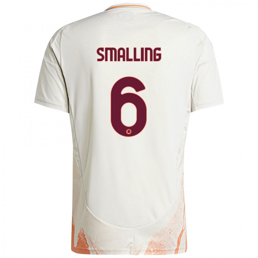 Criança Camisola Chris Smalling #6 Creme Branco Laranja Alternativa 2024/25 Camisa