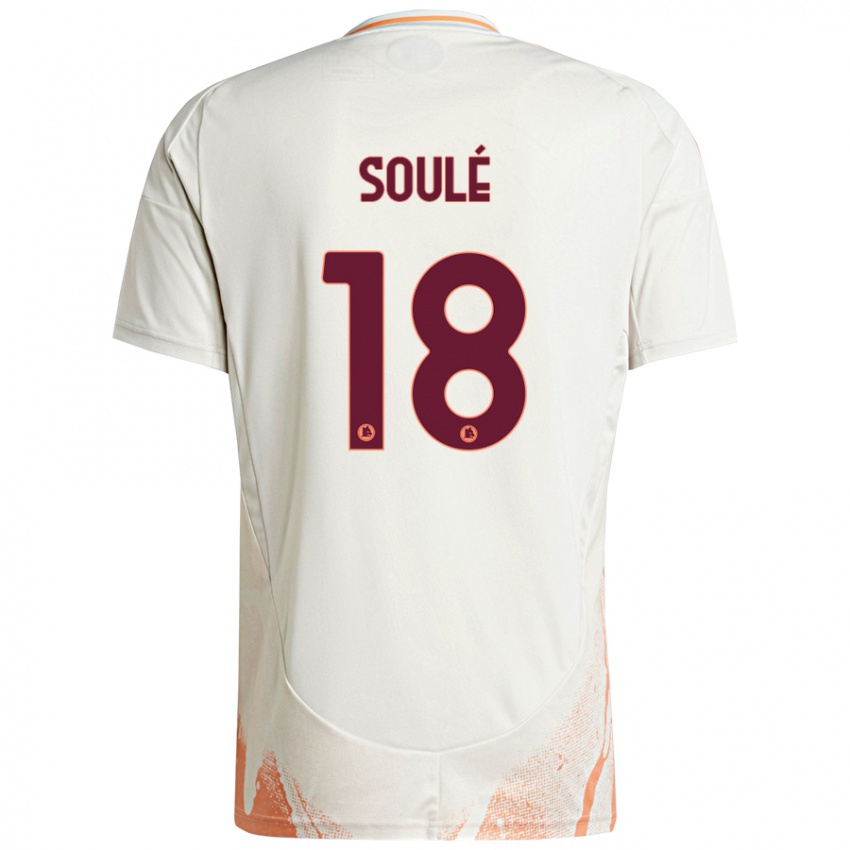 Criança Camisola Matías Soulé #18 Creme Branco Laranja Alternativa 2024/25 Camisa