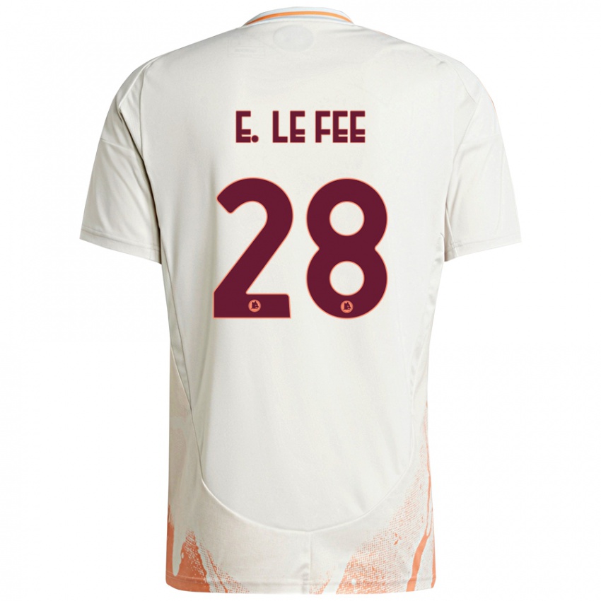 Criança Camisola Enzo Le Fée #28 Creme Branco Laranja Alternativa 2024/25 Camisa