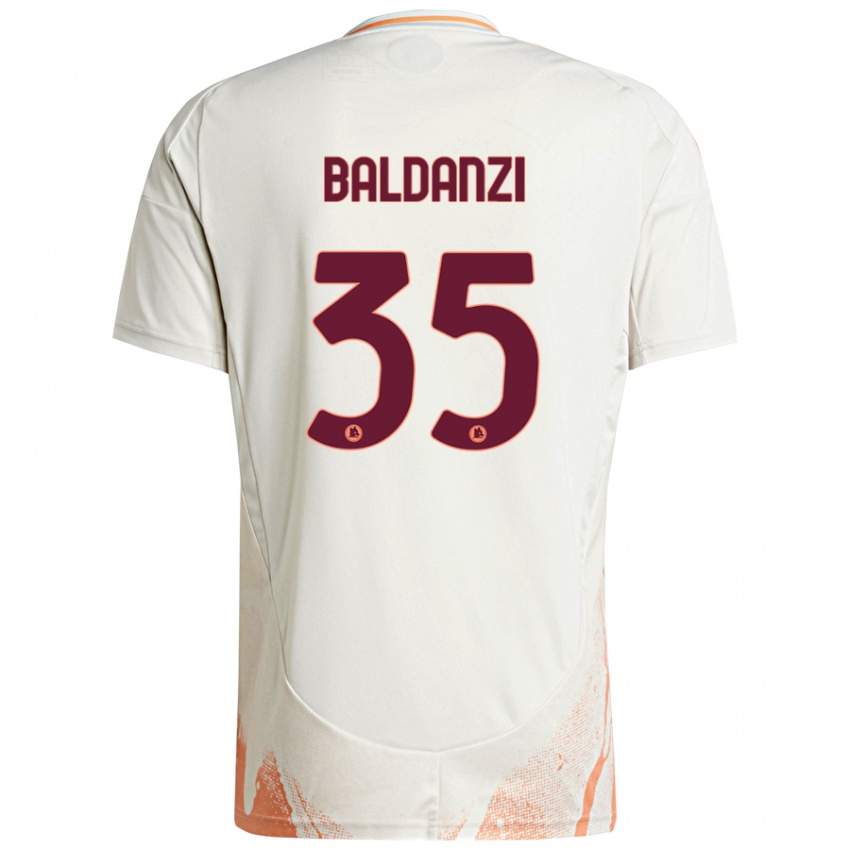 Criança Camisola Tommaso Baldanzi #35 Creme Branco Laranja Alternativa 2024/25 Camisa