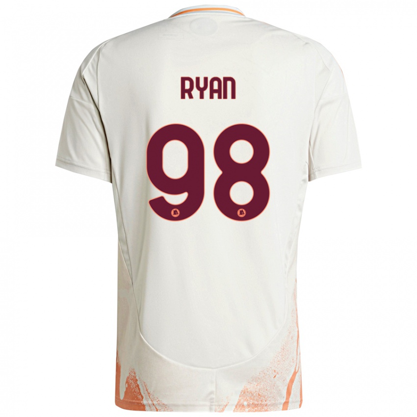 Criança Camisola Mathew Ryan #98 Creme Branco Laranja Alternativa 2024/25 Camisa