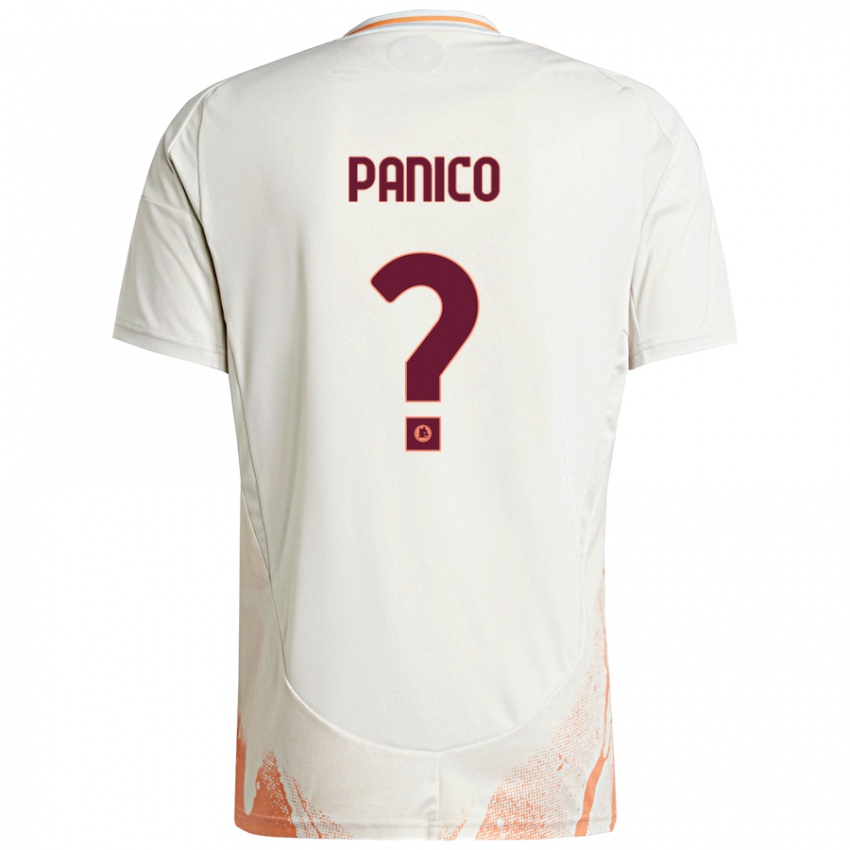 Criança Camisola Francesco Panico #0 Creme Branco Laranja Alternativa 2024/25 Camisa