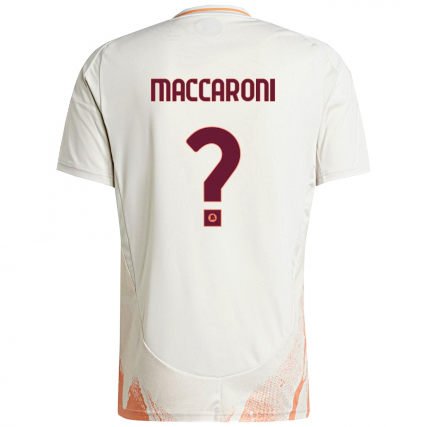 Criança Camisola Valerio Maccaroni #0 Creme Branco Laranja Alternativa 2024/25 Camisa