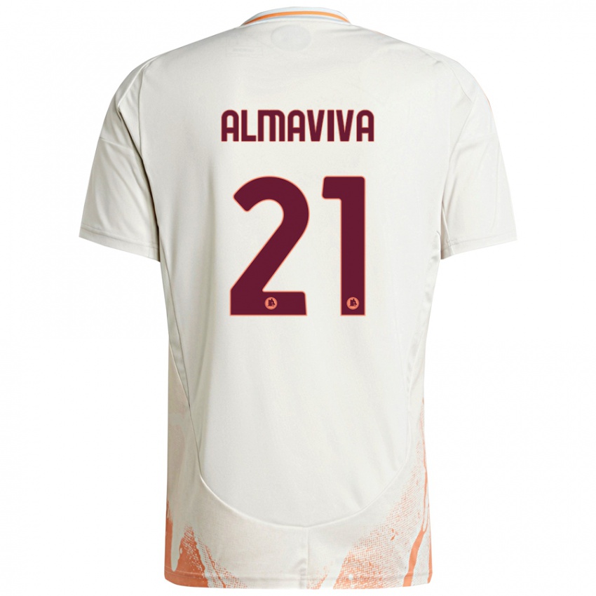 Criança Camisola Mattia Almaviva #21 Creme Branco Laranja Alternativa 2024/25 Camisa