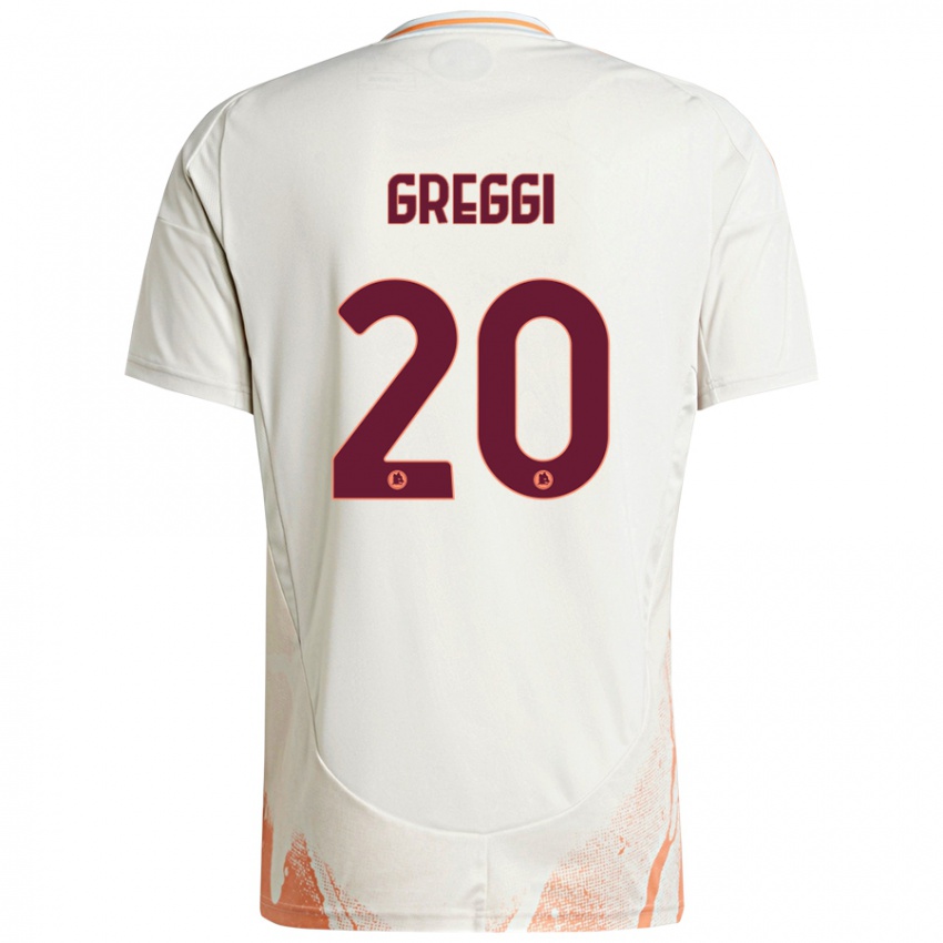 Criança Camisola Giada Greggi #20 Creme Branco Laranja Alternativa 2024/25 Camisa