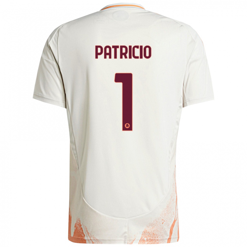 Criança Camisola Rui Patricio #1 Creme Branco Laranja Alternativa 2024/25 Camisa