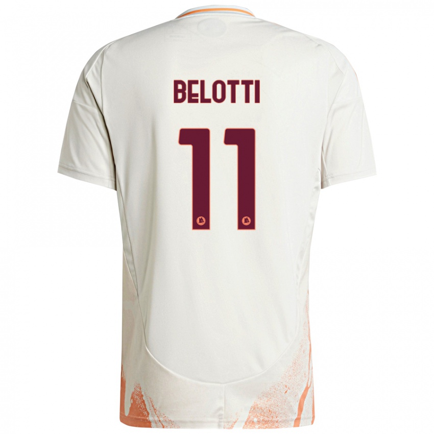 Criança Camisola Andrea Belotti #11 Creme Branco Laranja Alternativa 2024/25 Camisa