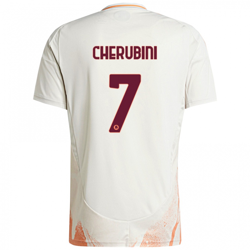 Criança Camisola Luigi Cherubini #7 Creme Branco Laranja Alternativa 2024/25 Camisa