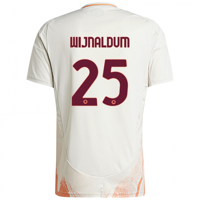 Criança Camisola Georginio Wijnaldum #25 Creme Branco Laranja Alternativa 2024/25 Camisa