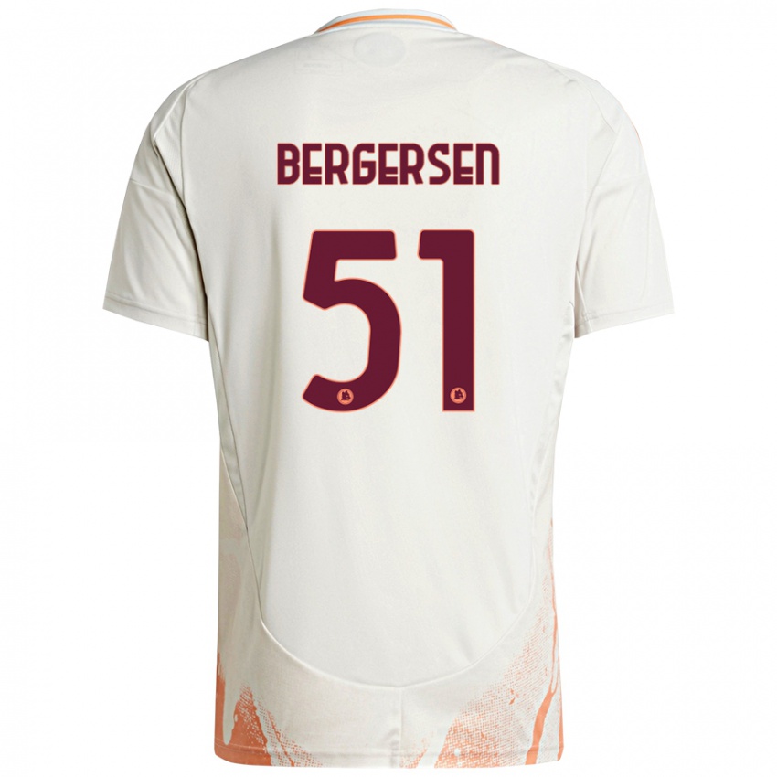 Criança Camisola Mina Bergersen #51 Creme Branco Laranja Alternativa 2024/25 Camisa