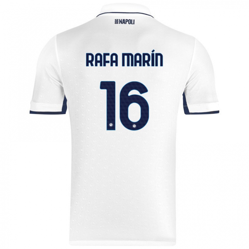 Criança Camisola Rafa Marín #16 Azul Real Branco Alternativa 2024/25 Camisa