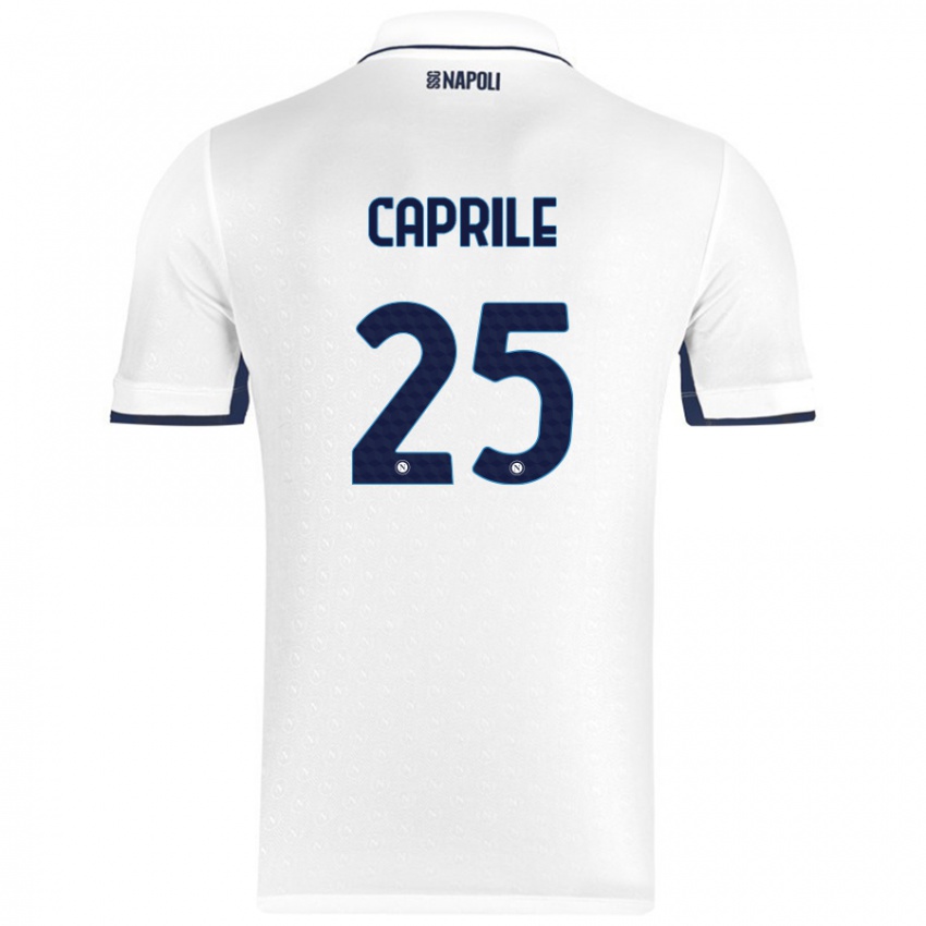 Criança Camisola Elia Caprile #25 Azul Real Branco Alternativa 2024/25 Camisa