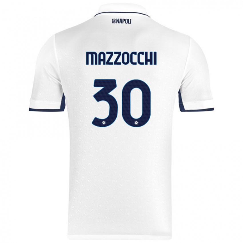 Criança Camisola Pasquale Mazzocchi #30 Azul Real Branco Alternativa 2024/25 Camisa