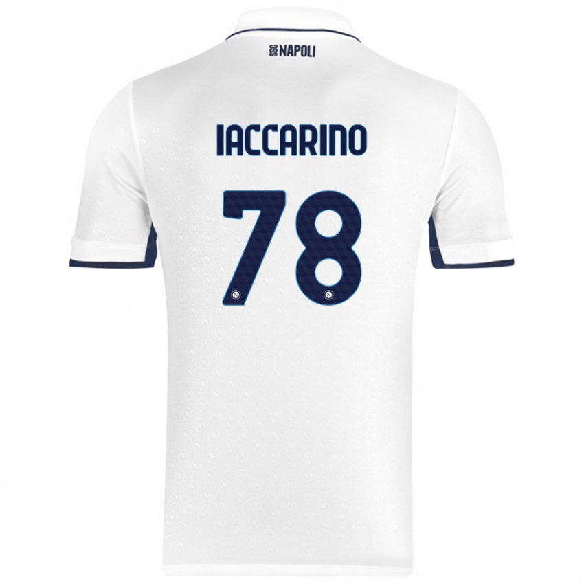 Criança Camisola Gennaro Iaccarino #78 Azul Real Branco Alternativa 2024/25 Camisa