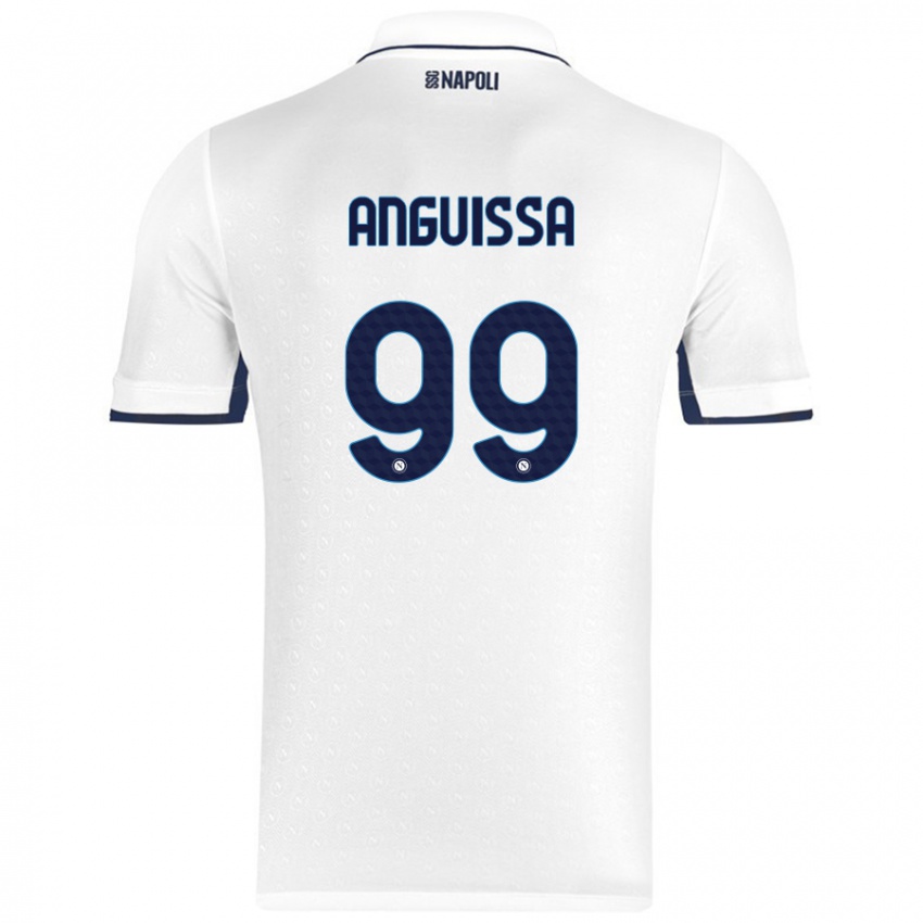 Criança Camisola Andre Zambo Anguissa #99 Azul Real Branco Alternativa 2024/25 Camisa