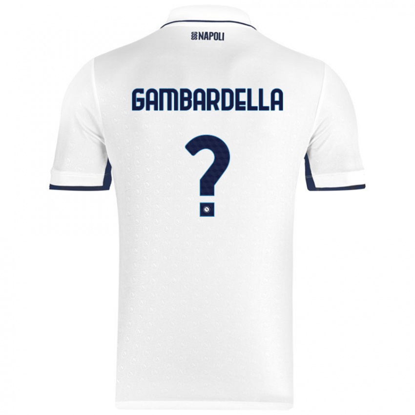 Criança Camisola Vittorio Gambardella #0 Azul Real Branco Alternativa 2024/25 Camisa