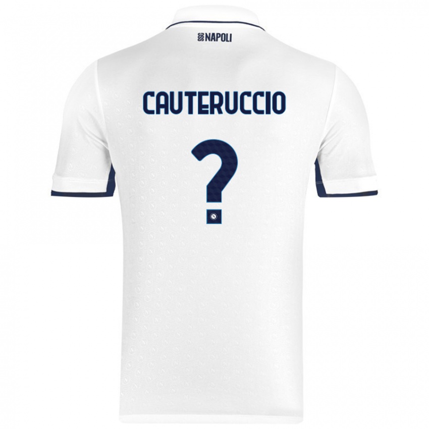 Criança Camisola Walter Cauteruccio #0 Azul Real Branco Alternativa 2024/25 Camisa