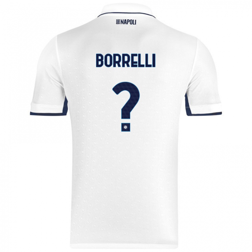 Criança Camisola Ciro Borrelli #0 Azul Real Branco Alternativa 2024/25 Camisa