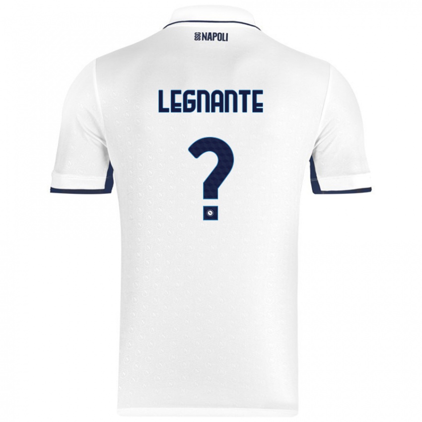 Criança Camisola Manuel Legnante #0 Azul Real Branco Alternativa 2024/25 Camisa