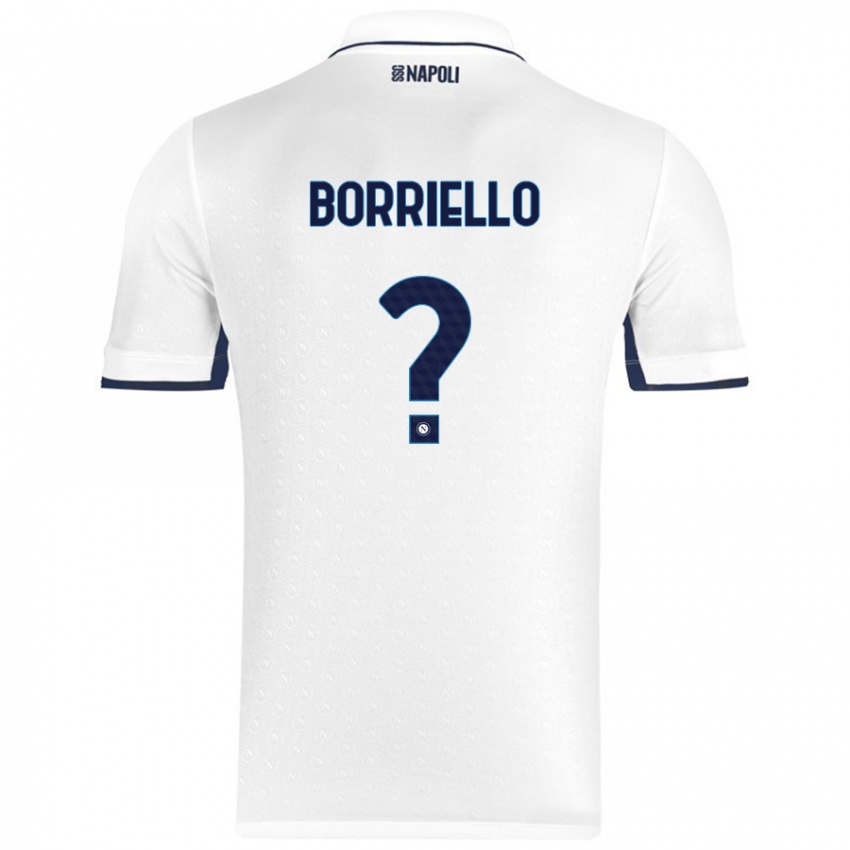 Criança Camisola Salvatore Borriello #0 Azul Real Branco Alternativa 2024/25 Camisa