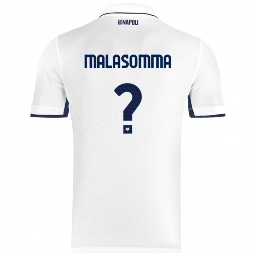 Criança Camisola Matteo Malasomma #0 Azul Real Branco Alternativa 2024/25 Camisa