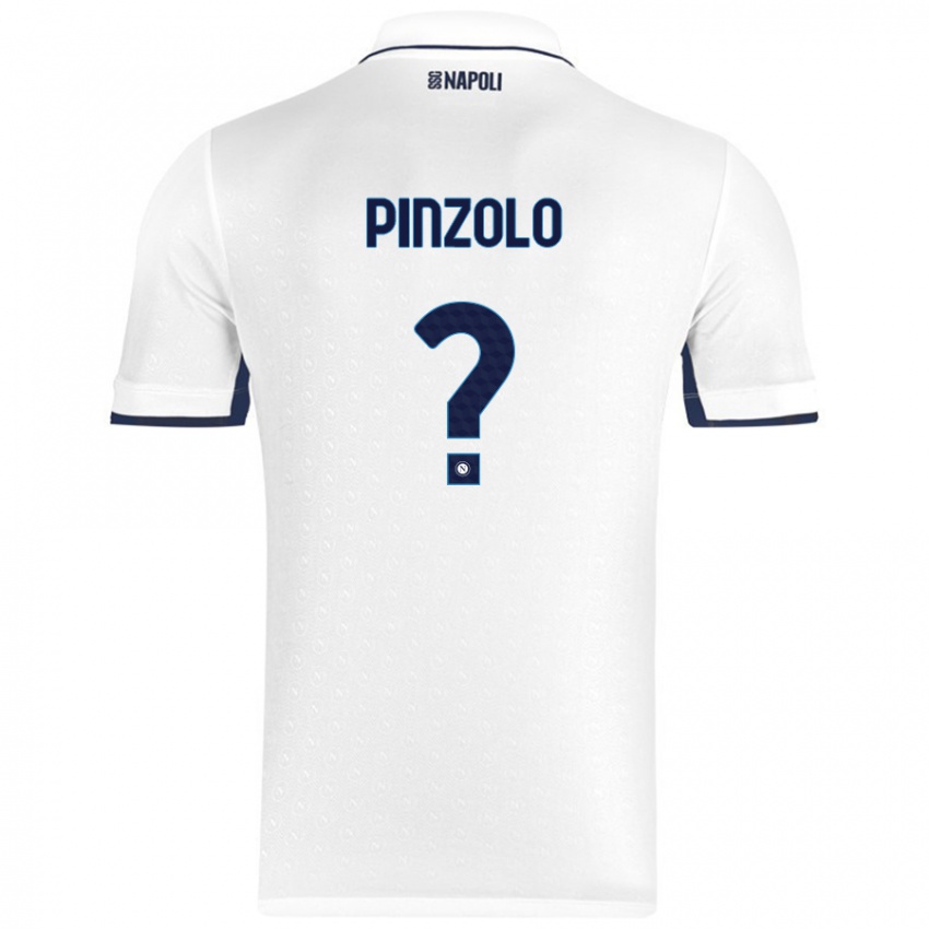 Criança Camisola Giandiego Pinzolo #0 Azul Real Branco Alternativa 2024/25 Camisa