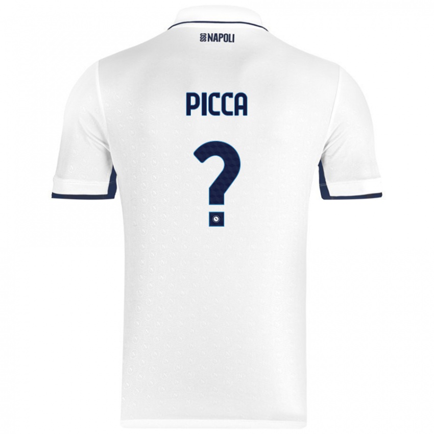 Criança Camisola Luigi Picca #0 Azul Real Branco Alternativa 2024/25 Camisa