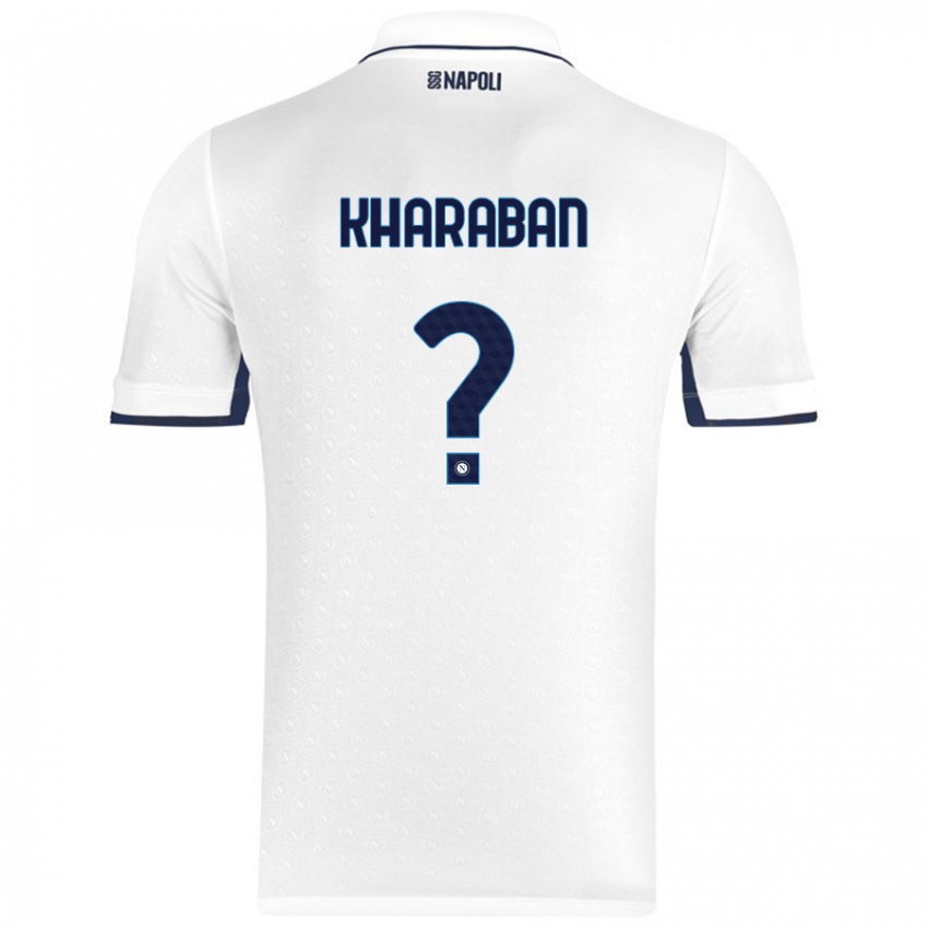 Criança Camisola Vitaliy Kharaban #0 Azul Real Branco Alternativa 2024/25 Camisa