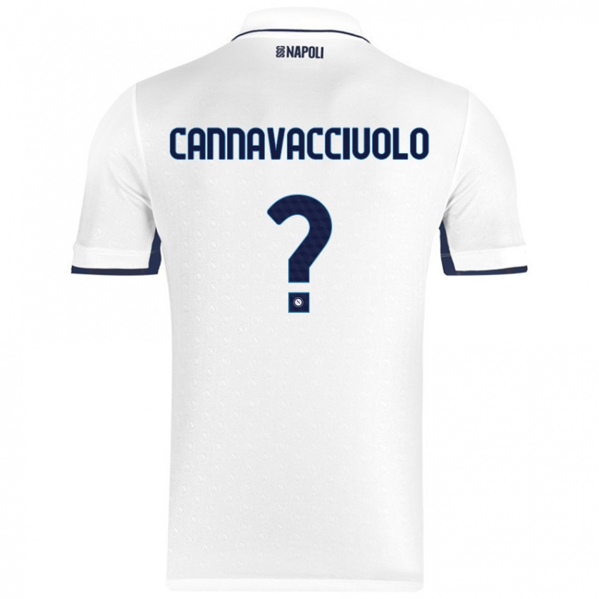 Criança Camisola Luigi Pio Cannavacciuolo #0 Azul Real Branco Alternativa 2024/25 Camisa